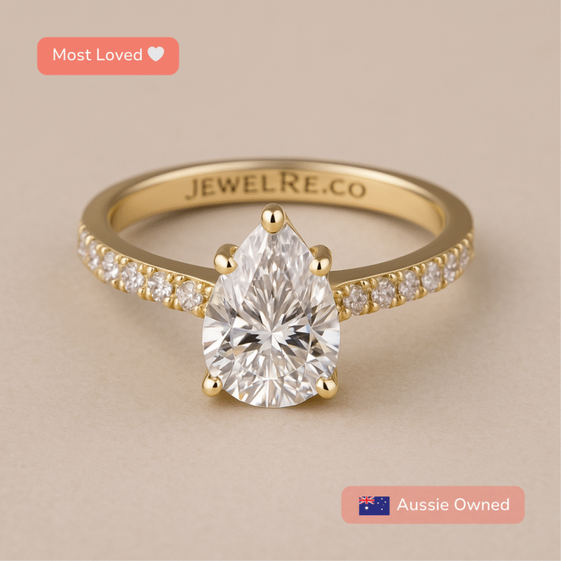 Custom travel engagement ring replica by JewelRe.co for safe travel and daily wear